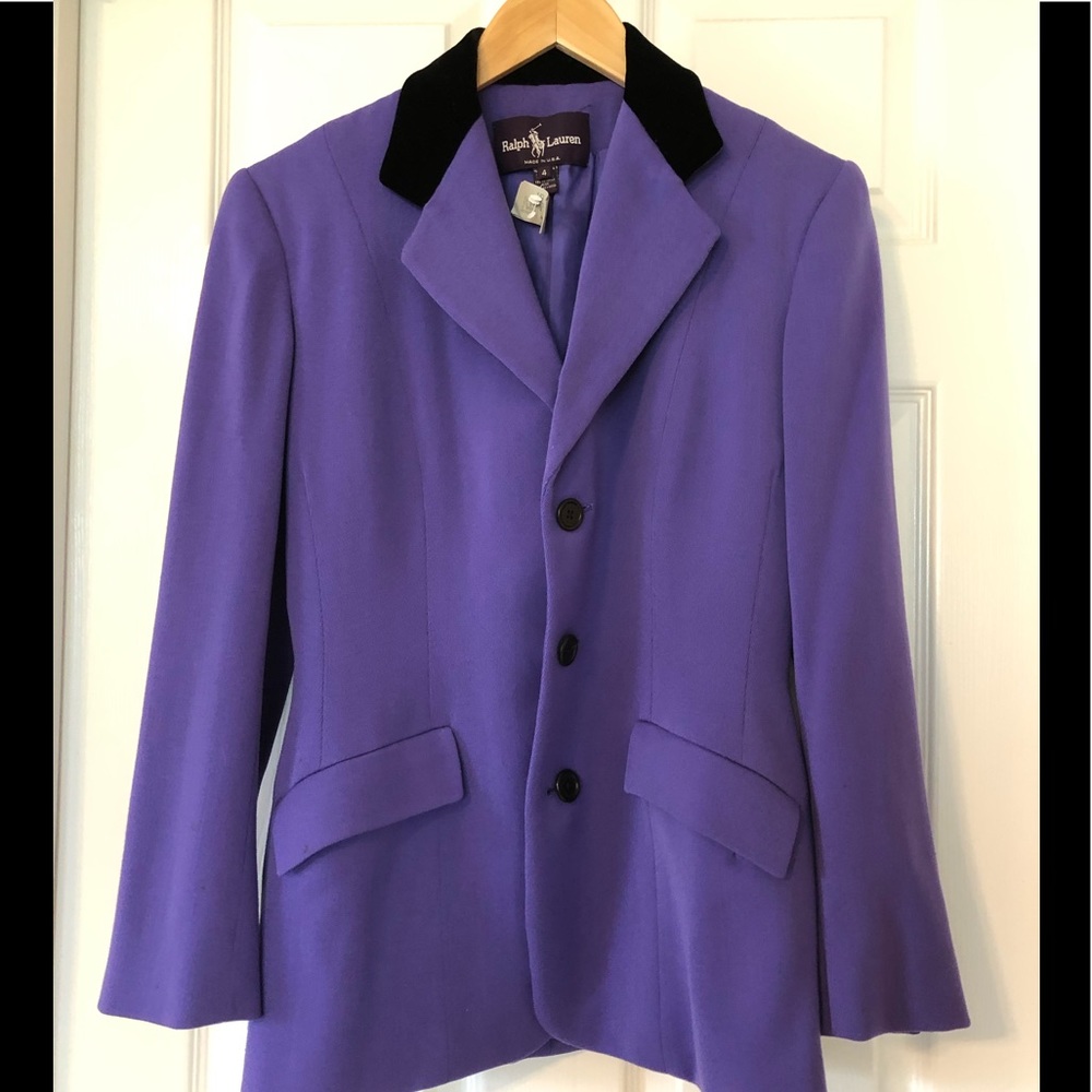 Ralph Lauren purple collection- blazer sz 4